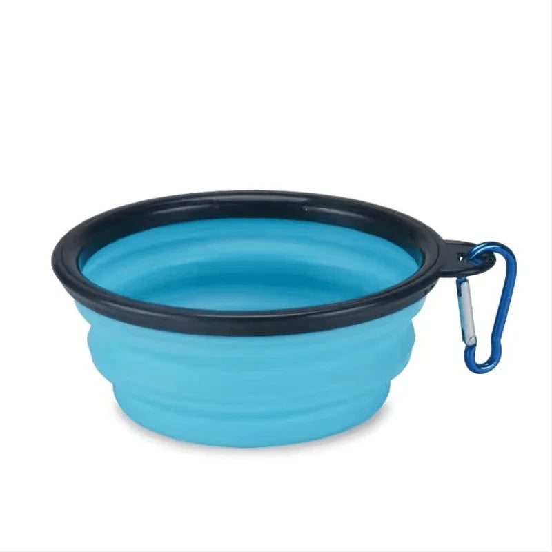 Durable TPR Silicone Portable Pet Food Bowl