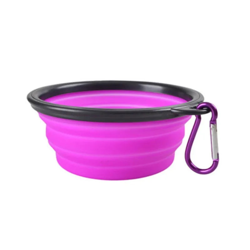 Durable TPR Silicone Portable Pet Food Bowl
