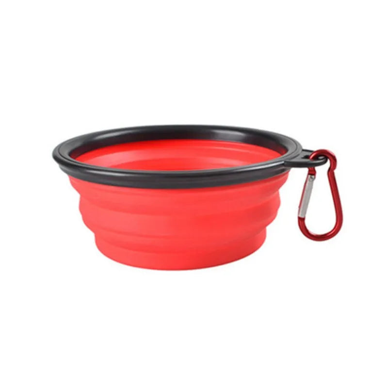 Durable TPR Silicone Portable Pet Food Bowl