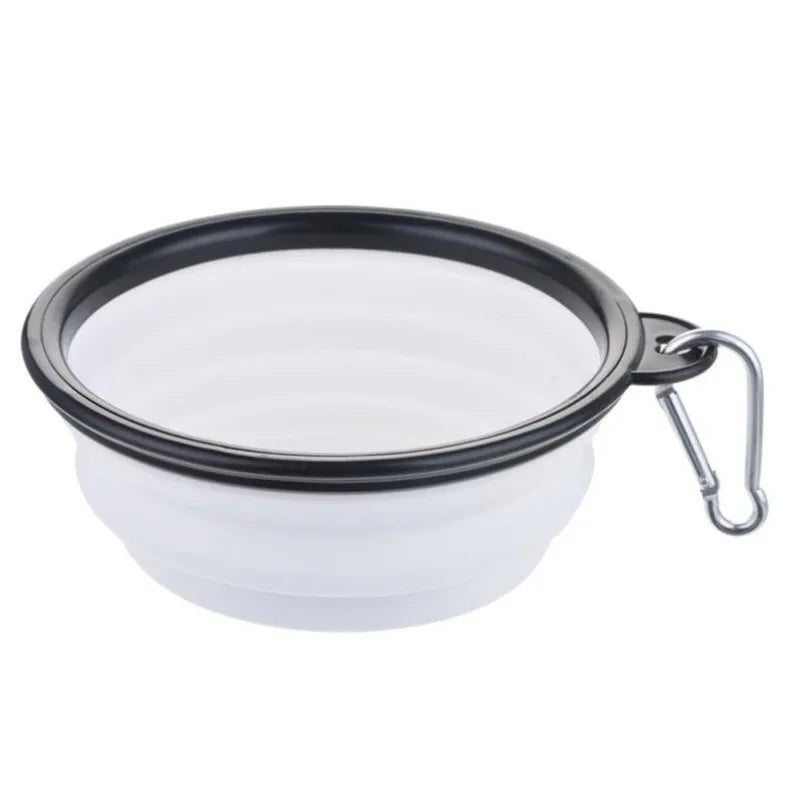 Durable TPR Silicone Portable Pet Food Bowl