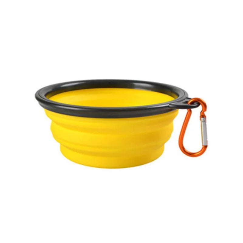 Durable TPR Silicone Portable Pet Food Bowl