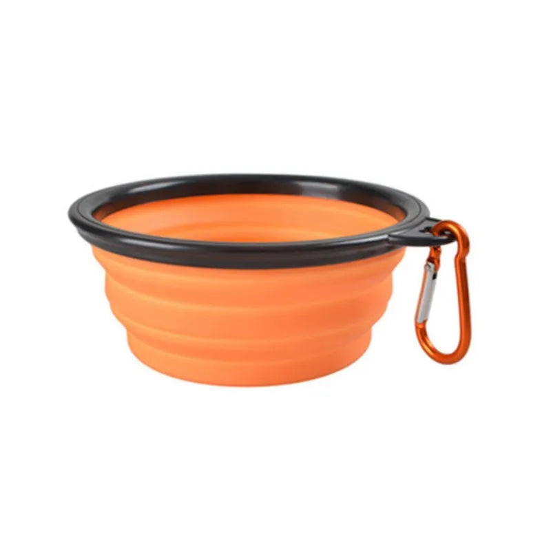 Durable TPR Silicone Portable Pet Food Bowl