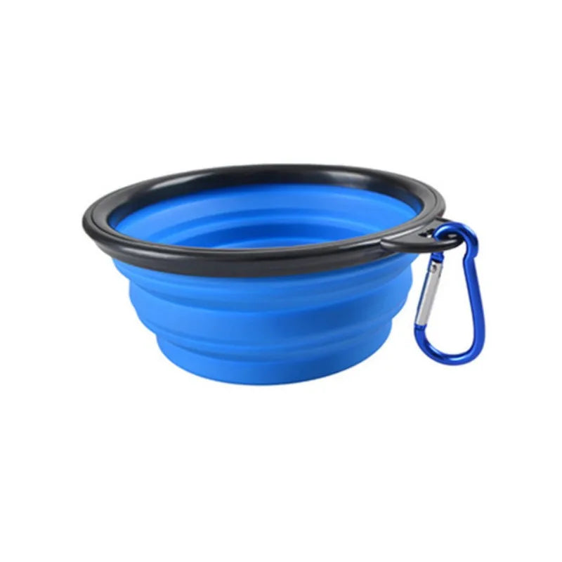 Durable TPR Silicone Portable Pet Food Bowl