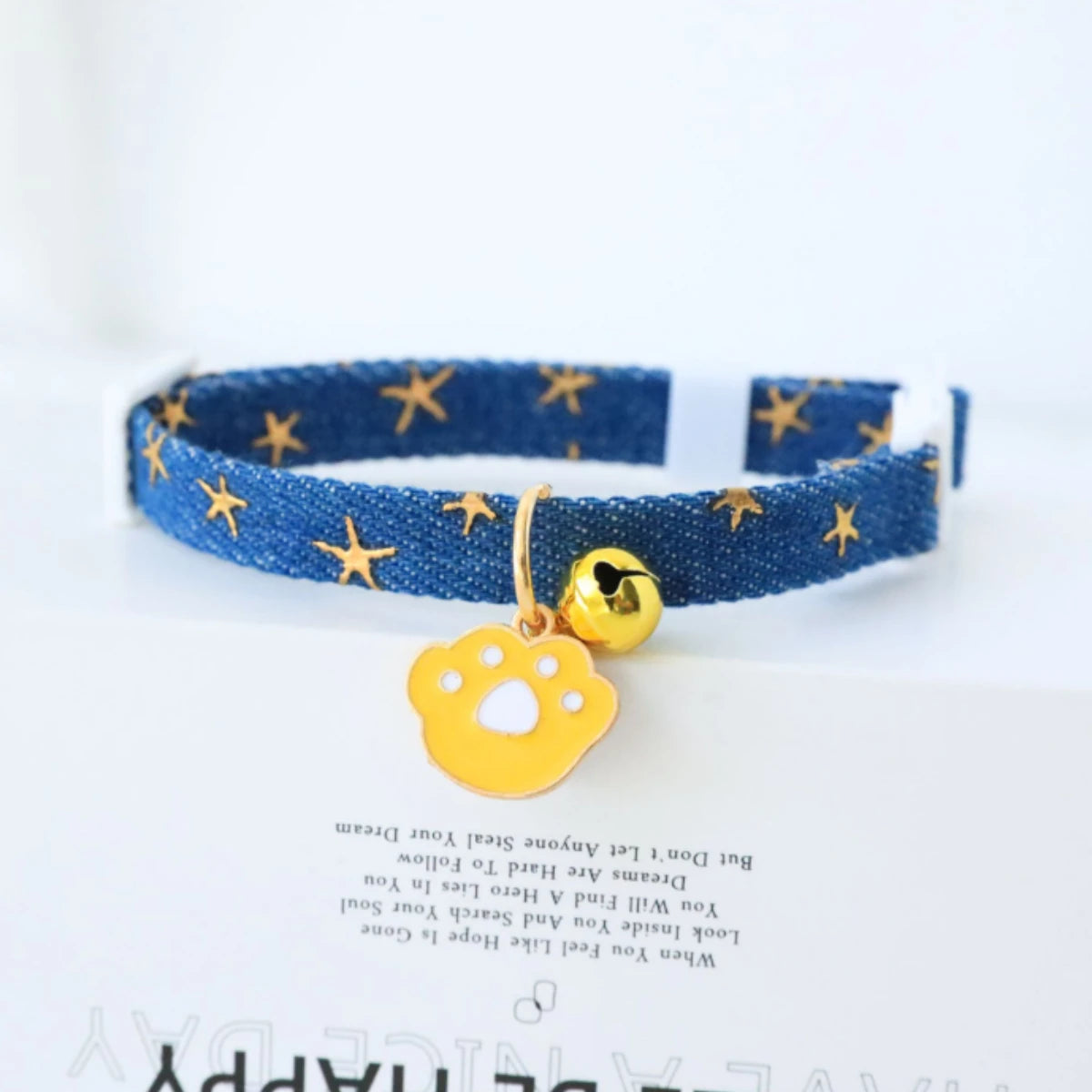 cute pet collar with bells and safety buckles