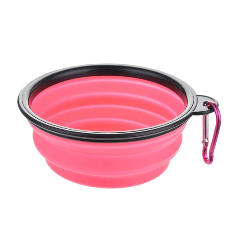 Durable TPR Silicone Portable Pet Food Bowl