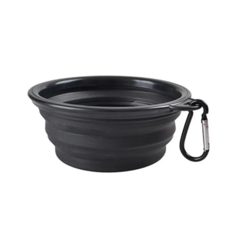 Durable TPR Silicone Portable Pet Food Bowl