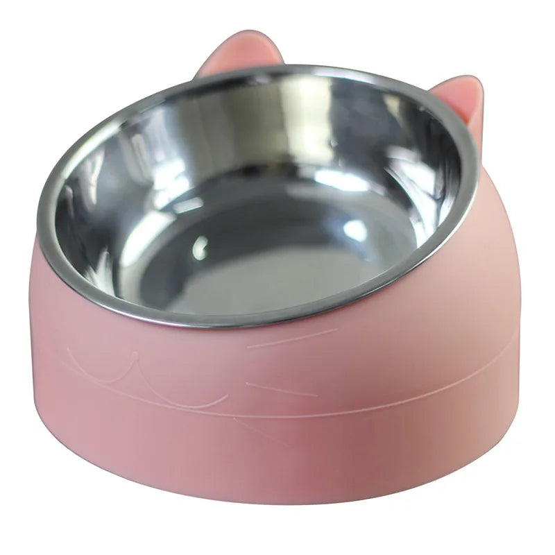 Stainless Steel Pet Bowls Dog Food Water Feeder Pet Drinking Dish Feeder