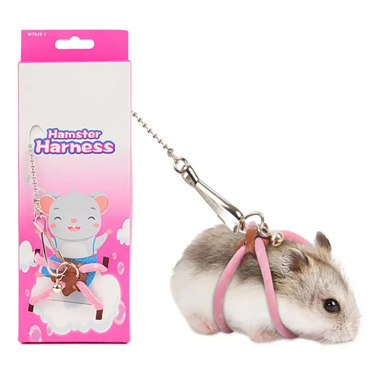 Adjustable Soft Harness Hamster Harness Rope Anti-bite Pet Walking