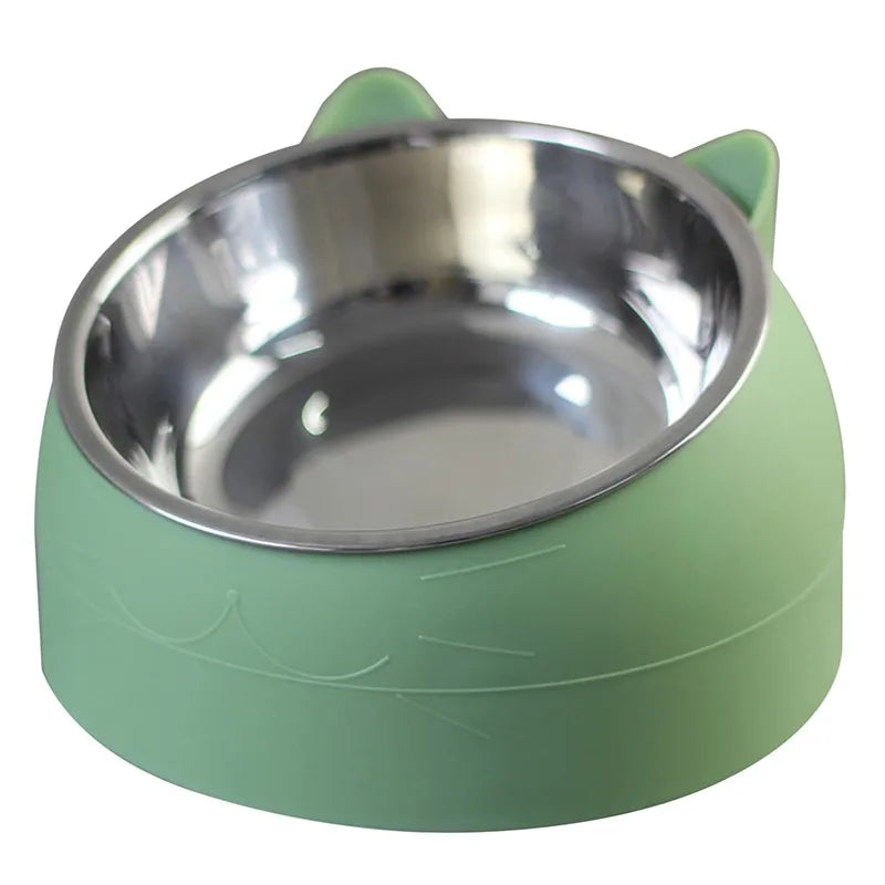 Stainless Steel Pet Bowls Dog Food Water Feeder Pet Drinking Dish Feeder